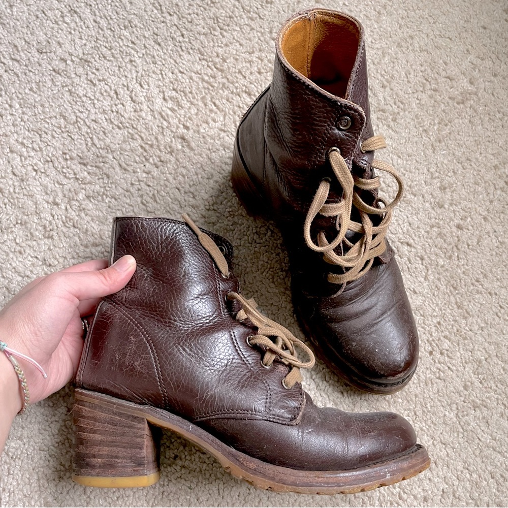 Frye Lace-up Boots with Heels